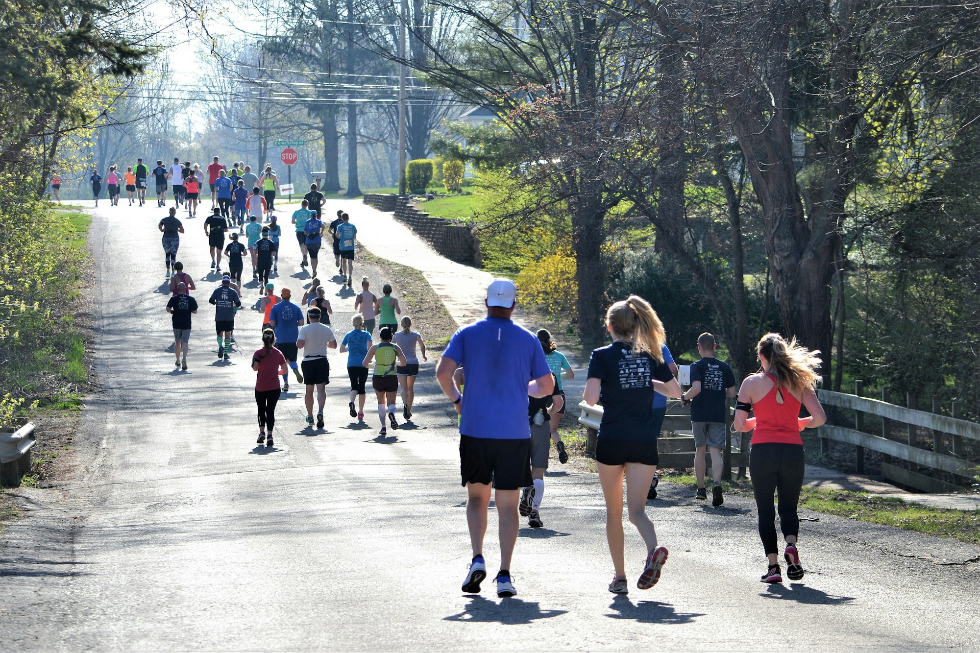 People running a 5k